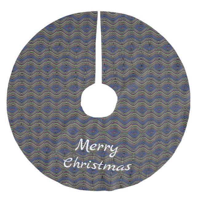 Coole Abstrakte vertikale Linie Art Thunder_Cove Polyester Weihnachtsbaumdecke (Vorderseite)
