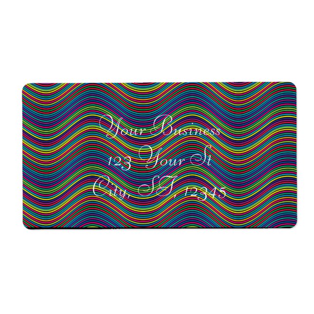 Coole Abstrakte Wavy Line Art Thunder_Cove (Vorne)