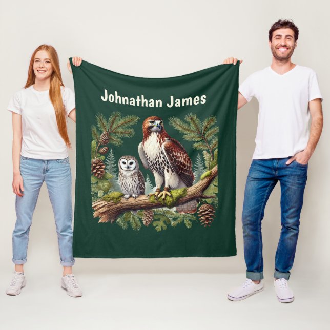 Coole Adlerfreunde geben Namen Fleecedecke (Beispiel)