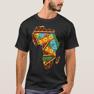 Coole Afrika-Karte Afrikaner Geografie-Welt T-Shirt