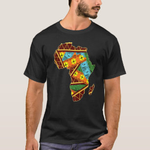 Coole Afrika-Karte Afrikaner Geografie-Welt T-Shirt