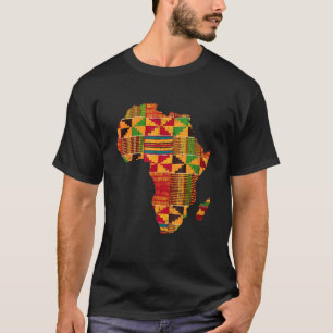 Coole Afrika Karte Kente Tuch für Männer Frauen Af T-Shirt