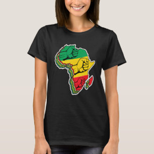 Coole Afrika Karte Kente Tuch für Männer Frauen Af T-Shirt