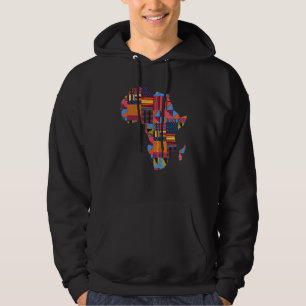 Coole Afrikanische Karte für Männer Frauen Traditi Hoodie
