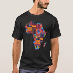 Coole Afrikanische Karte für Männer Frauen Traditi T-Shirt