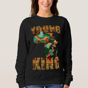 Coole afrikanische Kente Männer Jungen Kinder Afro Sweatshirt