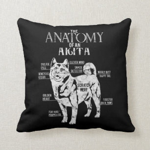 Coole Akita Anatomy Clos Geschenke Hunde Liebhaber Kissen