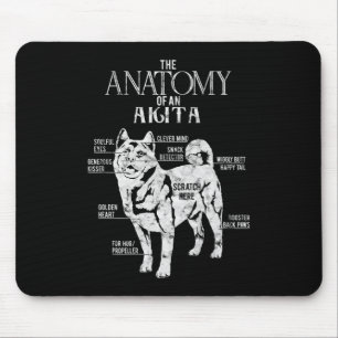 Coole Akita Anatomy Clos Geschenke Hunde Liebhaber Mousepad