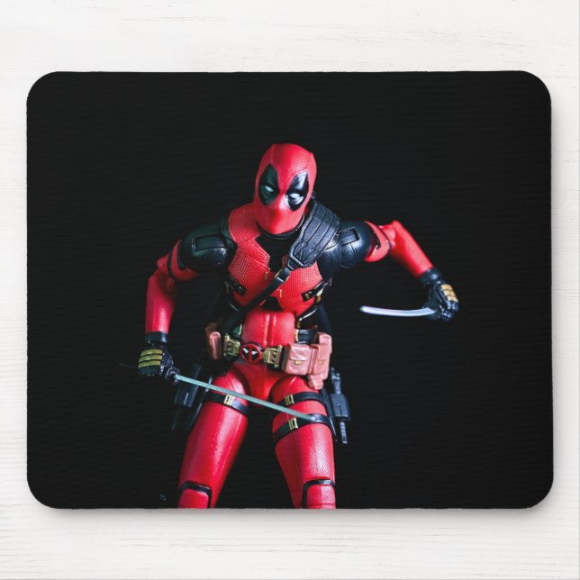 Coole Aktionsfigur Superheld Mousepad (Vorne)