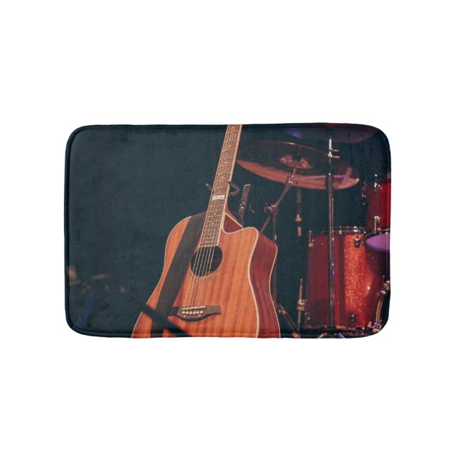 Coole akustische Gitarre Badematte (Vorderseite)