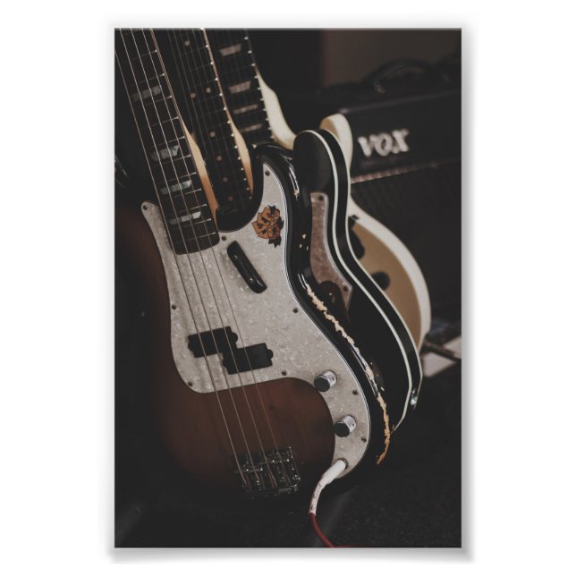 Coole akustische Gitarre Fotodruck (Vorne)