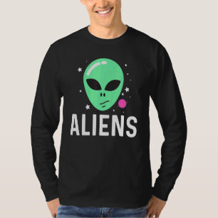 Coole Alien Art for Men Grüne Galaxie T-Shirt