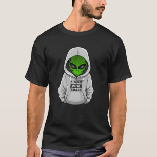 Coole Alien-Halloween-Kostüm-Hoodie Straight Outta T-Shirt