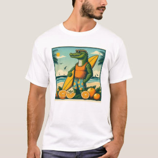 Coole Alligator-Surfs T-Shirt