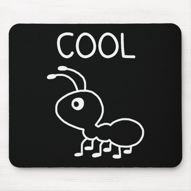 Coole Ameise, Wortspiele, Lustig, Witze, Sarkastis Mousepad (Vorne)