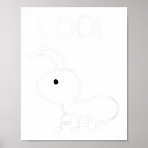 Coole Ameise, Wortspiele, Lustig, Witze, Sarkastis Poster