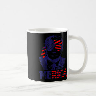 Coole Amerika Trump glücklich 4. Juli Trump Amerik Kaffeetasse