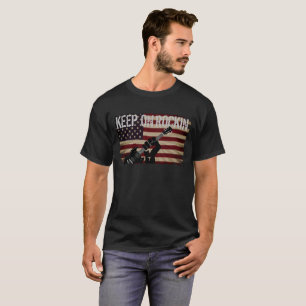 COOLE AMERIKANISCHE FLAG BEHALTEN AUF ROCKIN T-Shirt
