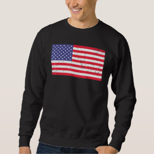 Coole amerikanische Flagge 4. Juli USA Patriotic Sweatshirt