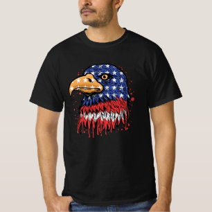 Coole amerikanische Flagge Eagle Art - US-Flagge T-Shirt