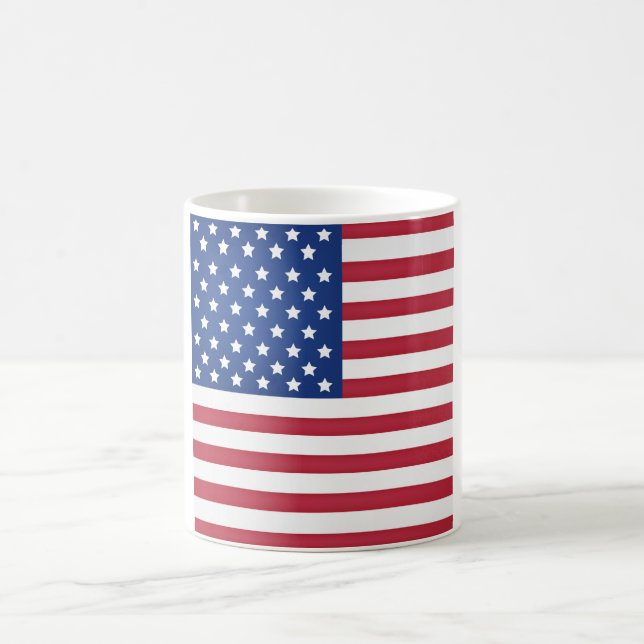 Coole amerikanische Flagge Kaffeetasse (Mittel)