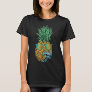Coole Ananas Exotic Fruit Sonnenbrille Wave Tropic T-Shirt