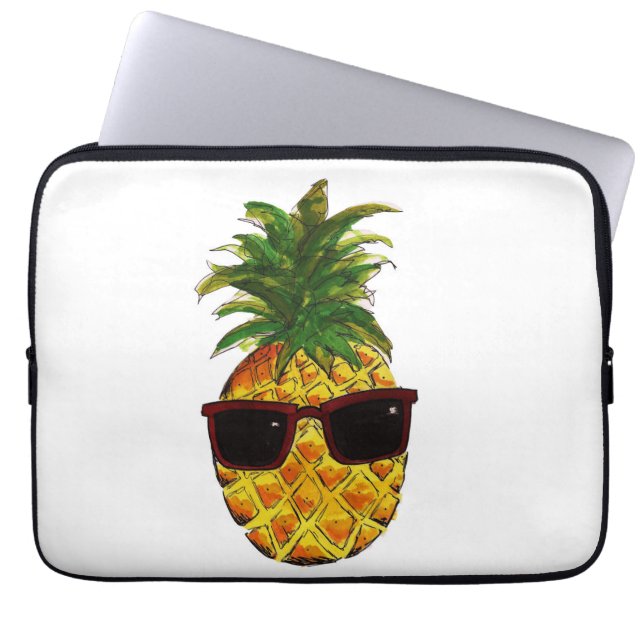 Coole Ananas Laptopschutzhülle (Vorderseite)