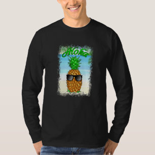 Coole Ananas mit Sonnenbrille Aloha Hawaii T-Shirt