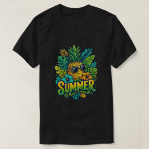 Coole Ananas mit Sonnenbrille - süßer Sommer T-Shirt