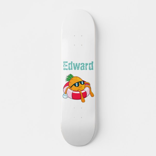 Coole Ananas Skateboard (Vorne)