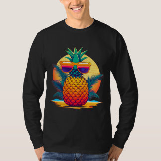 Coole Ananas Sunset Vibes T-Shirt