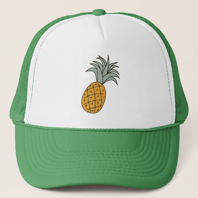Coole Ananas Truckerkappe (Vorderseite)