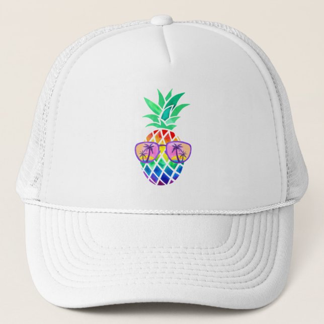 Coole Ananas Truckerkappe (Vorderseite)