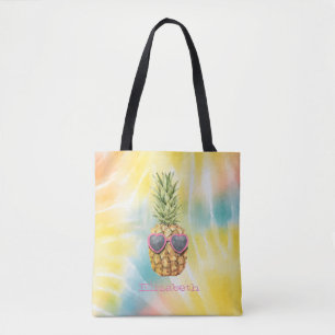 Coole Ananas, Wasserfarben-Regenbogen-Tie Dye