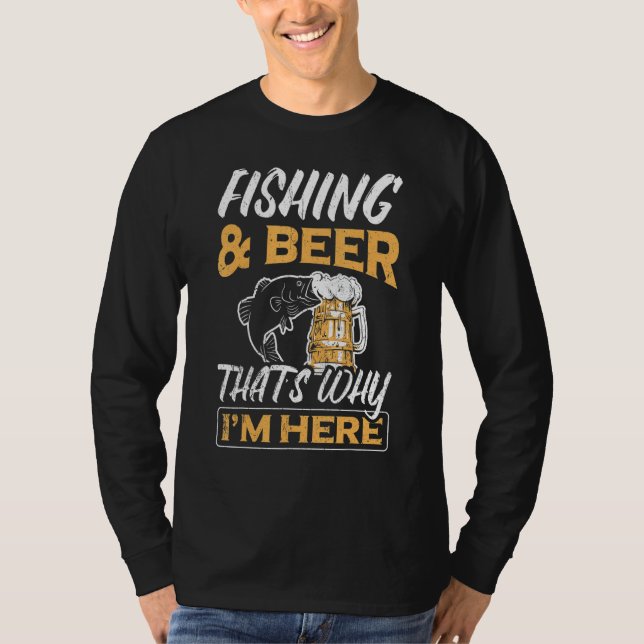 Coole Angelfischerei und Bier für Fischer T-Shirt (Vorderseite)