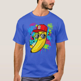 Coole Angesagt-Hop Banana Graffiti Art T-Shirt