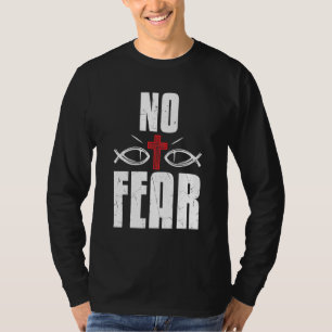Coole Angst kein Rotes Kreuz Religion Glaube Rotes T-Shirt