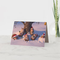 Coole anthropomorphe Weihnachtsigel