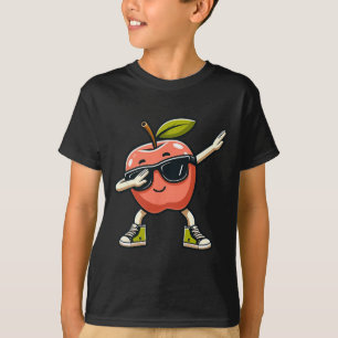 Coole Apfelkunst für Männer Kinder Apfelsaft T-Shirt