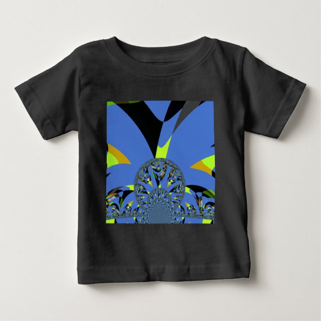 Coole Arches mit Fraktal Spheres Art Design Baby T-shirt (Vorderseite)