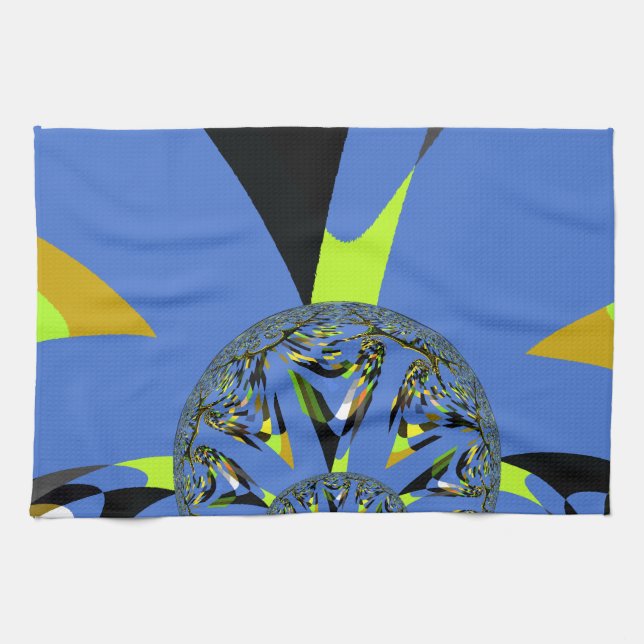 Coole Arches mit Fraktal Spheres Art Design Handtuch (Horizontal)