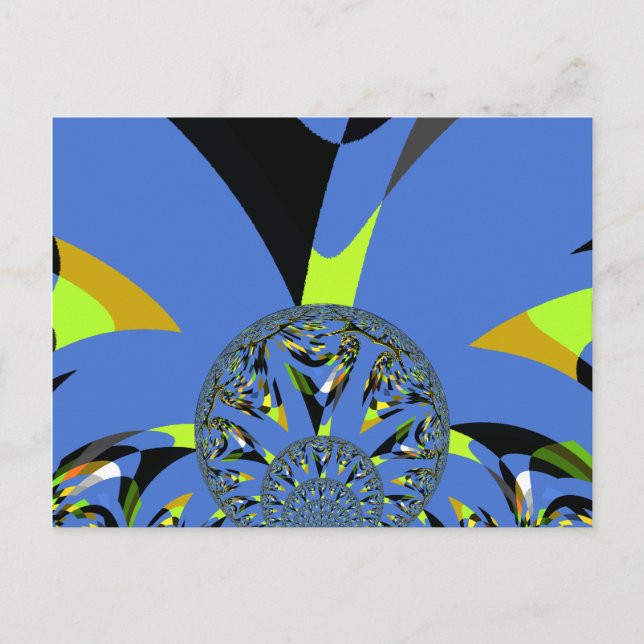 Coole Arches mit Fraktal Spheres Art Design Postkarte (Vorderseite)