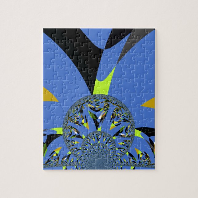 Coole Arches mit Fraktal Spheres Art Design Puzzle (Vertikal)