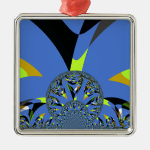 Coole Arches mit Fraktal Spheres Art Design Silbernes Ornament