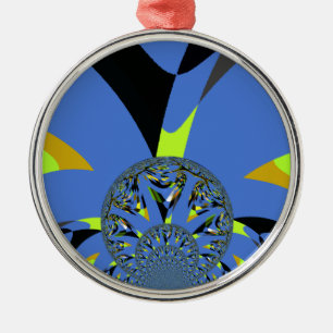 Coole Arches mit Fraktal Spheres Art Design Silbernes Ornament