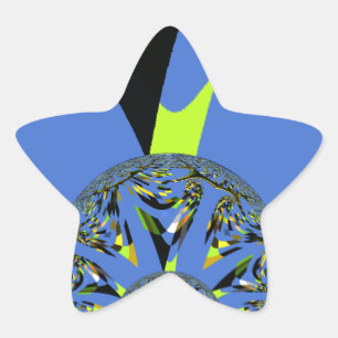 Coole Arches mit Fraktal Spheres Art Design Stern-Aufkleber