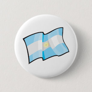 Coole Argentinien-Flagge Button