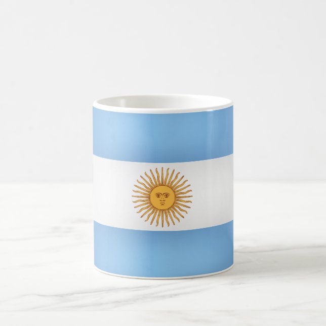 Coole argentinische Flagge Kaffeetasse (Mittel)