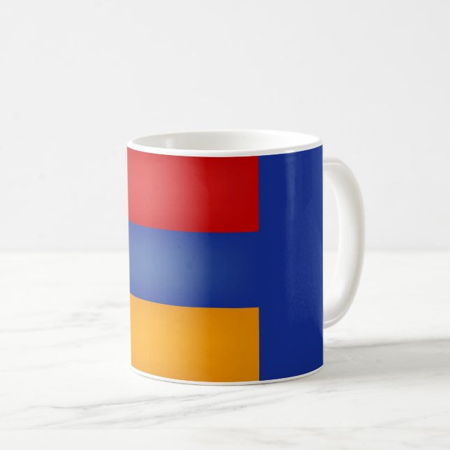 Coole armenische Flagge Kaffeetasse (VorderseiteRechts)