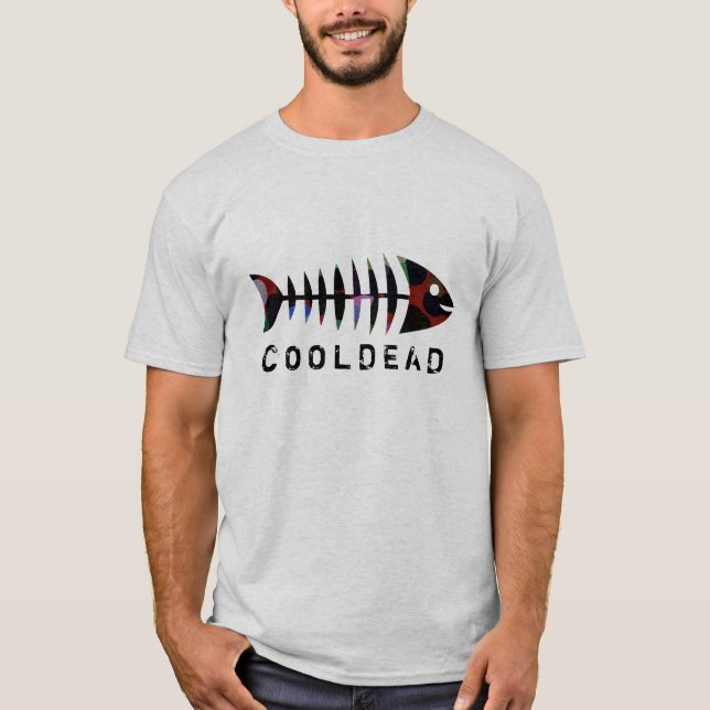 Coole Art Cooldead Fishbone T-Shirt (Vorderseite)